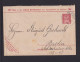 BERLIN - 5 Pf. Rot Ganzsache Gebraucht 1897 In Berlin - Private & Local Mails