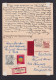 1966 - 20 Pf. Doppel-Ganzsache (P 67) Per Eilboten/Einschreiben Nach Der DDR - Antwortteil Zurück Gebraucht - Postkaarten - Gebruikt