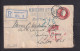 1910 - 5 P. Einschreib-Ganzsach Ab Bradford Nach London - Covers & Documents