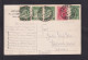 1911 - Mischfrankatur Auf Karte Ab Patras Nach Karlsruhe - Storia Postale