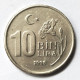 Turquie - 10 Bin Lira 1998 - Turkije