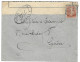 Lettre France Pour Genève - Censurée - Ouvert Par L'Autorité Militaire - 252 - 27 XII 1915 - Bande De Censure Contrôle - WW I