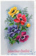 FLORES Vintage Tarjeta Postal CPA #PKE522.A - Flowers