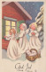 ÁNGEL Navidad Vintage Tarjeta Postal CPSMPF #PKD381.A - Angels