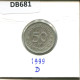 50 PFENNIG 1999 D BRD DEUTSCHLAND Münze GERMANY #DB681.D.A - 50 Pfennig