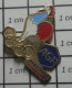 1415b Pin's Pins / Beau Et Rare / JEUX OLYMPIQUES / ASSURANCES AGF COQ TRICOLORE ALBERTVILLE 92 - Olympic Games