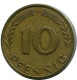10 PFENNIG 1950 F BRD DEUTSCHLAND Münze GERMANY #AZ462.D.A - 10 Pfennig