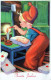 PÈRE NOËL Bonne Année Noël GNOME Vintage Carte Postale CPSMPF #PKG402.A - Santa Claus