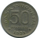 50 RUPIAH 1971 INDONESIA Moneda #AR874.E.A - Indonesië