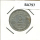 2 FRANCS 1950 B FRANCIA FRANCE Moneda #BA797.E.A - 2 Francs
