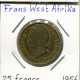 25 FRANCS 1956 ESTADOS DE ÁFRICA OCCIDENTAL Colonial Moneda #AM521.E.A - French West Africa