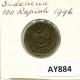 100 RUPIAH 1996 INDONESIA Moneda #AY884.E.A - Indonesien