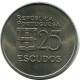 25 ESCUDOS 1980 PORTUGAL Münze #AR121.D.A - Portugal
