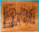 Plaque De Cuivre Gravée 75 75018 PARIS MONTMARTRE XVIIIe Arrdt - Artiste, Signature, à Identifier - Andere & Zonder Classificatie