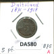 5 PFENNIG 1875 A ALLEMAGNE Pièce GERMANY #DA580.2.F.A - 5 Pfennig