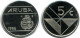 5 CENTS 1986 ARUBA Coin (From BU Mint Set) #AH111.U.A - Aruba