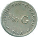 1/10 GULDEN 1948 CURACAO NIEDERLANDE SILBER Koloniale Münze #NL11950.3.D.A - Curacao