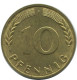 10 PFENNIG 1950 F WEST & UNIFIED GERMANY Coin #AD842.9.U.A - 10 Pfennig