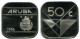 50 CENTS 1986 ARUBA Moneda (From BU Mint Set) #AH053.E.A - Aruba