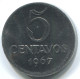 5 CENTAVOS 1967 BBASIL BRAZIL Moneda #WW1154.E.A - Brésil