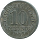 10 PFENNIG 1917 GERMANY Coin #DE10463.5.U.A - 10 Pfennig