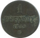 SAXONY 1 PFENNIG 1859 F Mint Stuttgart K.S. S.M. German States #DE10601.16.U.A - Other & Unclassified
