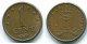 1 CENT 1974 ANTILLAS NEERLANDESAS Bronze Colonial Moneda #S10658.E.A - Nederlandse Antillen