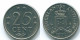 25 CENTS 1971 NIEDERLÄNDISCHE ANTILLEN Nickel Koloniale Münze #S11504.D.A - Nederlandse Antillen