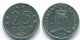 25 CENTS 1975 NETHERLANDS ANTILLES Nickel Colonial Coin #S11626.U.A - Antilles Néerlandaises