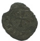 CRUSADER CROSS Authentic Original MEDIEVAL EUROPEAN Coin 0.6g/14mm #AC252.8.D.A - Autres – Europe
