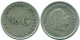 1/10 GULDEN 1966 ANTILLAS NEERLANDESAS PLATA Colonial Moneda #NL12798.3.E.A - Netherlands Antilles