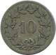 10 RAPPEN 1881 B SUISSE SWITZERLAND Pièce HELVETIA #AD947.2.F.A - Andere & Zonder Classificatie