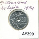 20 LEPTA 1959 GREECE Coin #AY299.U.A - Grecia