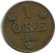 1 ORE 1905 SWEDEN Coin #AD224.2.U.A - Sweden