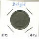 5 FRANCS 1950 DUTCH Text BELGIUM Coin #BA578.U.A - 5 Francs