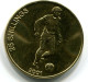 25 SHILLINGS 2001 SOMALIA UNC Soccer Player Coin #W11229.U.A - Somalië