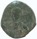 JESUS CHRIST ANONYMOUS CROSS Ancient BYZANTINE Coin 7.2g/30mm #AA604.21.U.A - Byzantine