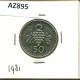 50 MILS 1981 CHIPRE CYPRUS Moneda #AZ895.E.A - Zypern