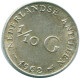 1/10 GULDEN 1962 ANTILLAS NEERLANDESAS PLATA Colonial Moneda #NL12400.3.E.A - Antilles Néerlandaises