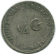1/4 GULDEN 1944 CURACAO Netherlands SILVER Colonial Coin #NL10711.4.U.A - Curaçao