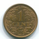1 CENT 1967 NETHERLANDS ANTILLES Bronze Fish Colonial Coin #S11129.U.A - Niederländische Antillen