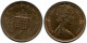 NEW PENNY 1980 UK GREAT BRITAIN Coin #AZ044.U.A - 1 Penny & 1 New Penny