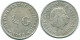 1/4 GULDEN 1962 NETHERLANDS ANTILLES SILVER Colonial Coin #NL11116.4.U.A - Niederländische Antillen