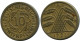 10 RENTENPFENNIG 1923 A GERMANY Coin #DB930.U.A - 10 Rentenpfennig & 10 Reichspfennig