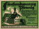 25 PFENNIG 1921 Stadt TEUCHERN Saxony UNC DEUTSCHLAND Notgeld Banknote #PJ050 - [11] Emissions Locales
