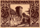 25 PFENNIG 1921 Stadt PADERBORN Westphalia DEUTSCHLAND Notgeld Banknote #PF461 - [11] Local Banknote Issues