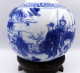 Chine Vase Balustre De La Période Republique à Décor De Paysages - Art Asiatique