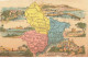 CHROMOS AO#AL00038 CACAO D AIGUEBELLE CARTE GEOGRAPHIQUE DU DEPARTEMENT DES ALPES MARITIMES - Aiguebelle