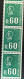 65** Béquet 60c Marianne 1815 Roulette De 11 Timbres Avec 2 N° Rouge - Coil Stamps