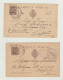 INTERO POSTALE SPAGNOLO - LOTTO DI 4 CARTOLINE - VIAGGIATE NEL 1903 VERSO ITALIA - VARI BOLLI WW1 - Entero Postal